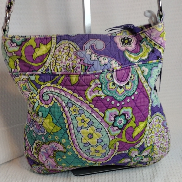 Vera Bradley Triple Zip Hipster Crossbody In Heather Pattern - Picture 4 of 15